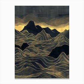 Mountains And Clouds Canvas Print