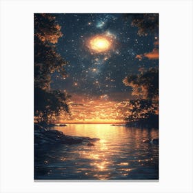 Starry Night Sky 23 Canvas Print