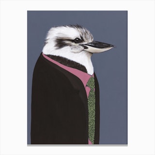 Kookaburra In Suit Canvas Print