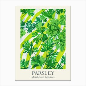 Marche Aux Legumes Parsley Summer Illustration 7 Canvas Print