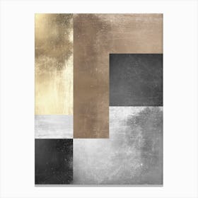 Metal and gold geometry 19 Canvas Print