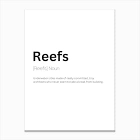 Reefs Definition Meaning Canvas Print