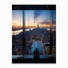 A Developer In Manhattan Casting An Eagle Eye View On The Citys Architectural Evolution With The M (3) Canvas Print