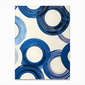 Blue Circles 1 Canvas Print