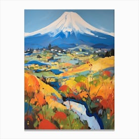 Mount Fuji Japan 6 Mountain Painting Canvas Print