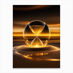 Golden Hourglass Canvas Print