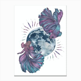 Pisces Moon Canvas Print