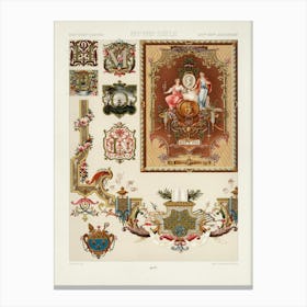 17th And 18th Century Pattern, Albert Racine 1 Canvas Print