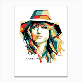 Taylor Swift Wpap Canvas Print