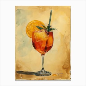 Aperol Spritz Orange 81 Canvas Print