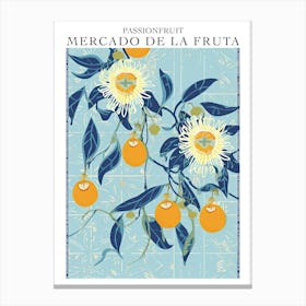 Mercado De La Fruta Passionfruit Illustration 1 Poster Canvas Print