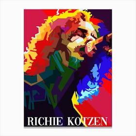 Ritchie Kotzen Guitarist Singer Pop Art Canvas Print