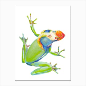 Tufted Frogbird Weird Creatures Canvas Print