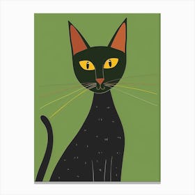 Black Cat 40 Canvas Print