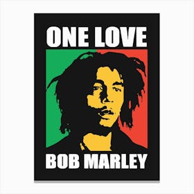 One Love Bob Marley Canvas Print