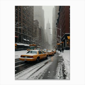 New York City Snow Canvas Print