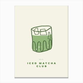 Iced matcha club 1 Leinwandbild