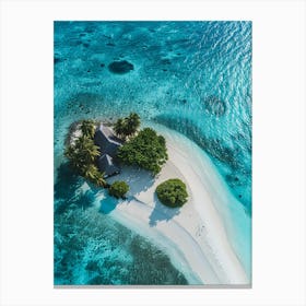 Island In The Maldives 6 Canvas Print