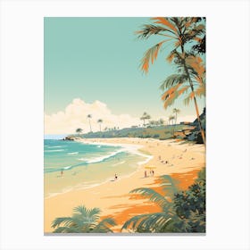 Noosa Main Beach Golden Tones 3 Canvas Print