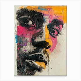 'The Face Of A Man' Canvas Print