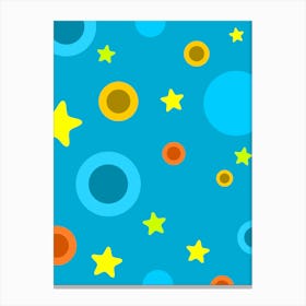 Stars And Circles Canvas Print