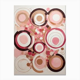 Pink Circles 2 Canvas Print