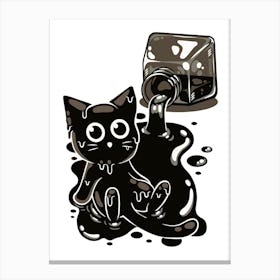 Ink Kitty Canvas Print