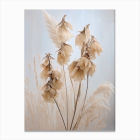 Boho Dried Flowers Aconitum 1 Canvas Print