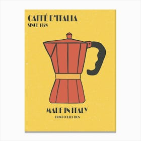 Caffe D'Italia Made In Italy Canvas Print