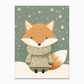 Winter Fox Canvas Print