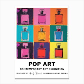 Poster Perfume Bottle Pop Art 3 Canvas Print