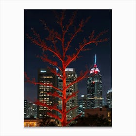 Red Tree 2 Canvas Print