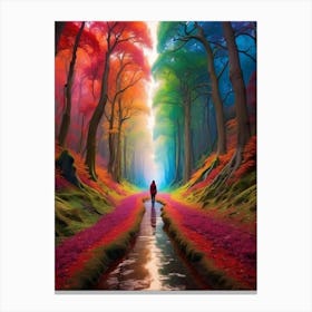 Rainbow Forest Canvas Print