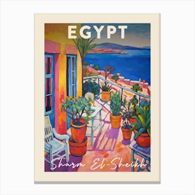 Sharm El Sheikh Egypt 1 Fauvist Painting Travel Poster Canvas Print