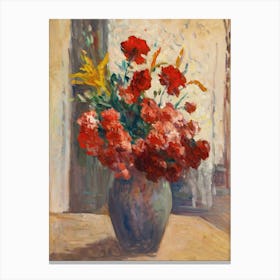 Vase of Flowers Painting Canvas Print