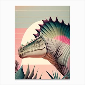 Nodosaurus Pastel Dinosaur Canvas Print