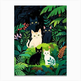 Cats In The Jungle Canvas Print