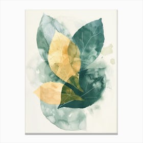 Watercolor Leaves 2 Canvas Print