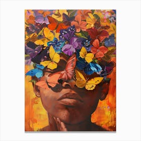 Butterfly Head Canvas Print