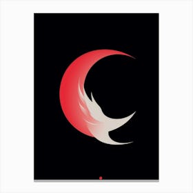 Dragon Minimalist Abstract 3 Canvas Print