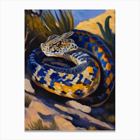 Black Tailed Rattlesnake Painting Canvas Print