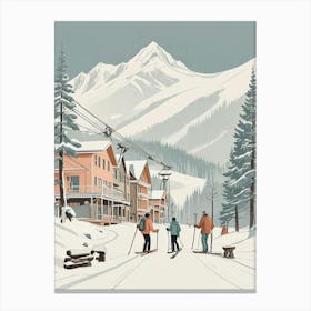 Retro Apres Ski Vintage Artwork (10) Canvas Print