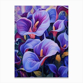 Purple Arum Runner Canvas Print