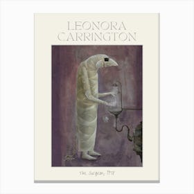 The Surgeon by Leonora Carrington 1978 - Surrealism Oil Painting | Mexican Artist | Surreal Intriguing Art in HD Remastered Immaculate Labelled Version Canvas Print