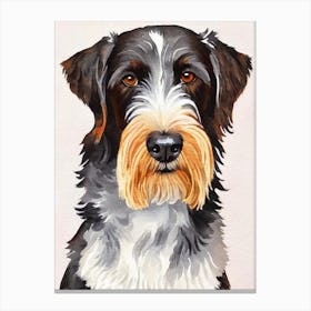 German Wirehaired Pointer Watercolour dog Canvas Print
