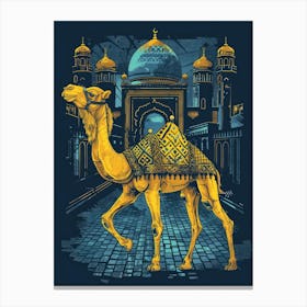 Camel In The City 1 Canvas Print