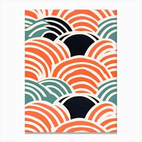 Asian Waves, Matisse style Canvas Print