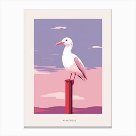 Minimalist Albatross 2 Bird Poster Canvas Print