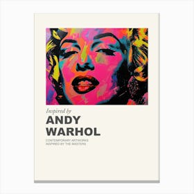 Museum Poster Inspired By Andy Warhol 8 Canvas Print