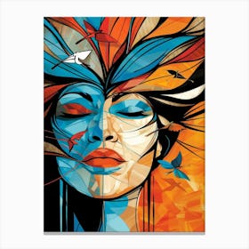 Woman'S Face 120 Canvas Print